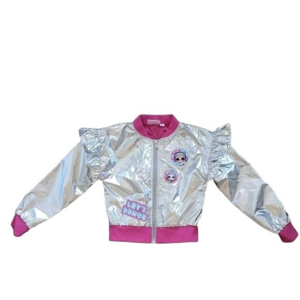 L.O.L. Surprise! Silver Bomber Jacket NWT - Picture 2 of 6